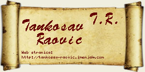 Tankosav Raović vizit kartica